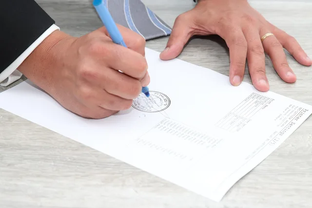 paper, document, stamp, signature, signing, deal, hands, signature, signature, signature, signature, signature. What to ask creator contract suppliers before you sign