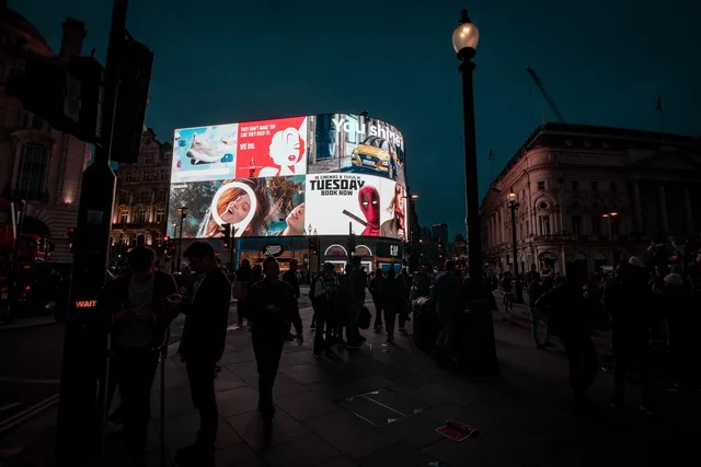 london, neon sign, advertising, people, sightseeing, night, illuminated advertising, london, london, advertising, advertising, advertising, advertising, advertising. How London creator rates differ from regional UK sponsorship fees